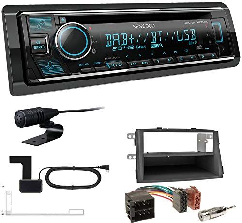 KDCBT740+Einbauset Kenwood KDC-BT740DAB 1-DIN DAB bil radio inklusive antenn lämplig för KIA Sorento II 2009-2012 svart KDCBT740+Einbauset Kenwood KDC-BT740DAB 1-DIN DAB bil radio inklusive antenn lämplig för KIA Sorento II 2009-2012 svart