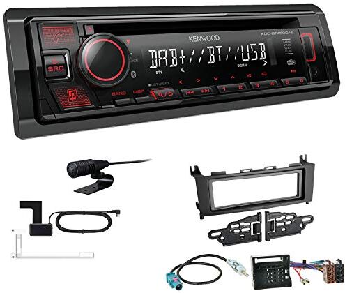 KDCBT450DAB+Einbauset Kenwood KDC-BT450DAB 1-DIN DAB bilradio Bluetooth CD USB AUX installationssats passar Mercedes-Benz GLK 2008-2012 svart KDCBT450DAB+Einbauset Kenwood KDC-BT450DAB 1-DIN DAB bilradio Bluetooth CD USB AUX installationssats passar Mercedes-Benz GLK 2008-2012 svart