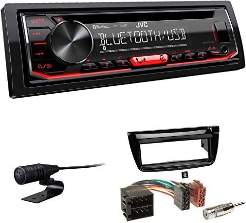 KDT702BTEBS287 EHO Bundle JVC KD-T702BT 1-DIN USB AUX CD Tuner passar för Opel Combo från 2012 pianosvart