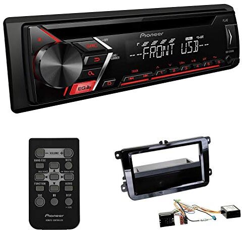 DEHS101EBS510 EHO Bilradio 1-DIN installationssats passar Volkswagen VW Golf V Piano Black med Canbus inkl Pioneer DEH-S101UB med fjärrkontroll DEHS101EBS510 EHO Bilradio 1-DIN installationssats passar Volkswagen VW Golf V Piano Black med Canbus inkl Pioneer DEH-S101UB med fjärrkontroll