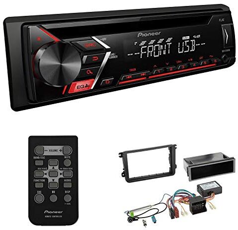 DEHS101EBS542 EHO Bilradio 1-DIN installationssats passar Volkswagen VW Sharan II svart med Canbus inkl Pioneer DEH-S101UB med fjärrkontroll DEHS101EBS542 EHO Bilradio 1-DIN installationssats passar Volkswagen VW Sharan II svart med Canbus inkl Pioneer DEH-S101UB med fjärrkontroll