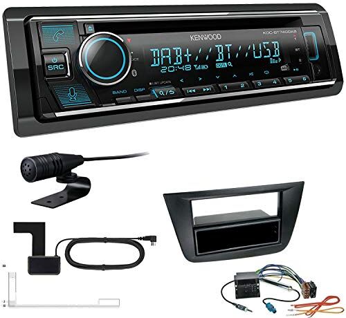 KDCBT740+Einbauset Kenwood KDC-BT740DAB 1-DIN DAB bilradio inklusive antenn lämplig för Seat Altea Altea XL från 2004 svart KDCBT740+Einbauset Kenwood KDC-BT740DAB 1-DIN DAB bilradio inklusive antenn lämplig för Seat Altea Altea XL från 2004 svart