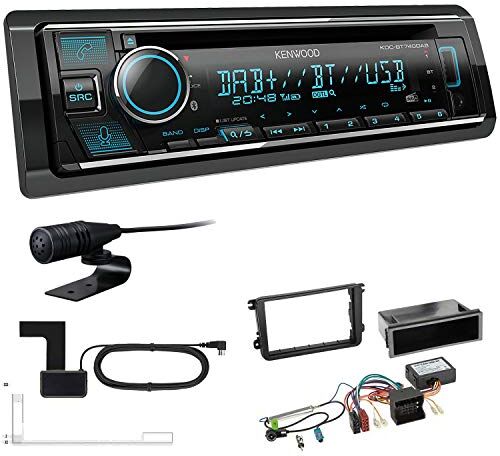 KDCBT740+Einbauset Kenwood KDC-BT740DAB 1-DIN DAB bil radio inklusive antenn lämplig för Volkswagen VW Polo 6R 2009-2014 svart inkl Canbus KDCBT740+Einbauset Kenwood KDC-BT740DAB 1-DIN DAB bil radio inklusive antenn lämplig för Volkswagen VW Polo 6R 2009-2014 svart inkl Canbus