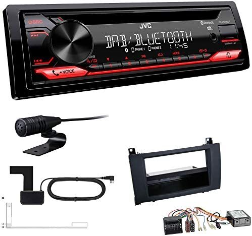 KDDB622+Einbauset JVC KD-DB622BT 1-DIN digital bil radio inkl. antenn lämplig för Mercedes-Benz SLK 2004-2011 svart inkl Canbus KDDB622+Einbauset JVC KD-DB622BT 1-DIN digital bil radio inkl. antenn lämplig för Mercedes-Benz SLK 2004-2011 svart inkl Canbus