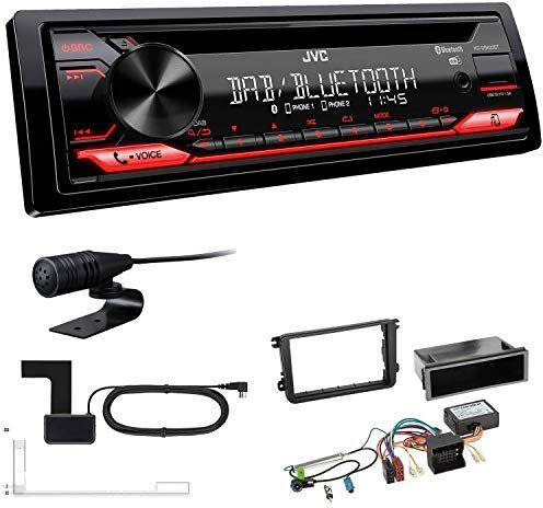 KDDB622+Einbauset JVC KD-DB622BT 1-DIN digital bil radio inkl antenn lämplig för Volkswagen VW Polo 6R 2009–2014 svart inkl Canbus KDDB622+Einbauset JVC KD-DB622BT 1-DIN digital bil radio inkl antenn lämplig för Volkswagen VW Polo 6R 2009–2014 svart inkl Canbus
