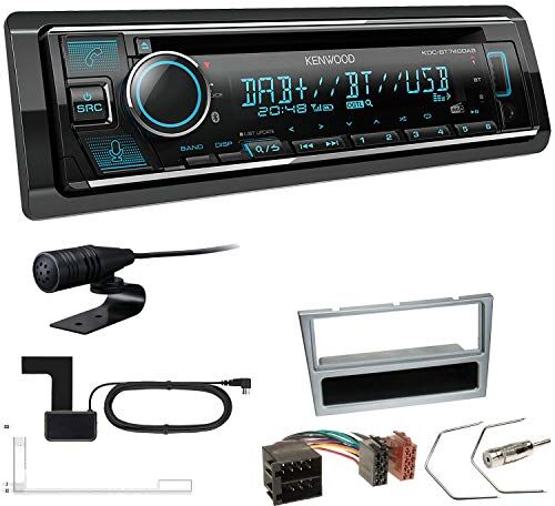 KDCBT740+Einbauset Kenwood KDC-BT740DAB 1-DIN DAB bil radio inklusive antenn lämplig för Opel Combo och Combo C 2001–2011 matt krom KDCBT740+Einbauset Kenwood KDC-BT740DAB 1-DIN DAB bil radio inklusive antenn lämplig för Opel Combo och Combo C 2001–2011 matt krom