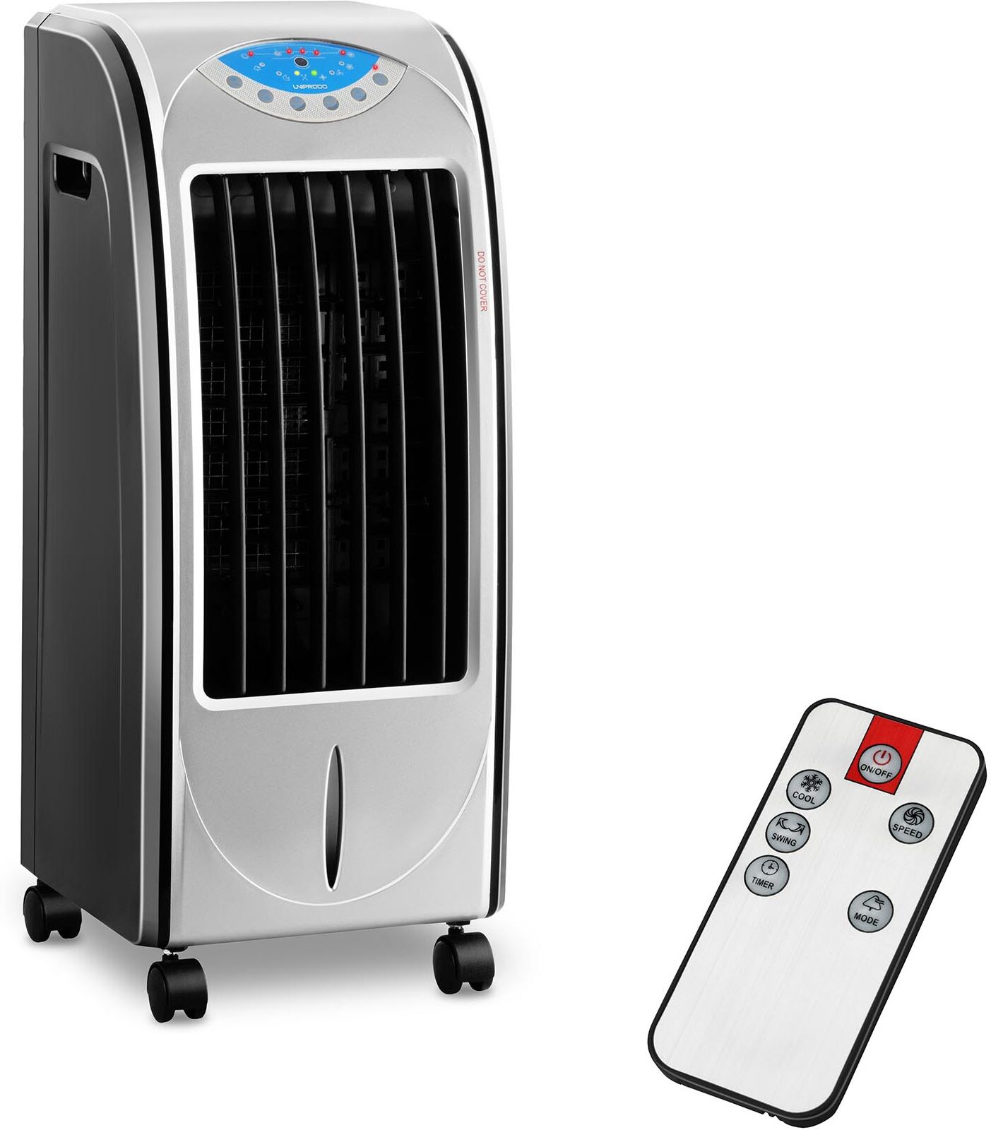 Uniprodo Evaporativ luftkylare - 4 i 1 - 6 L vattentank - Mobil - Med värmefunktion Uniprodo Evaporativ luftkylare - 4 i 1 - 6 L vattentank - Mobil - Med värmefunktion