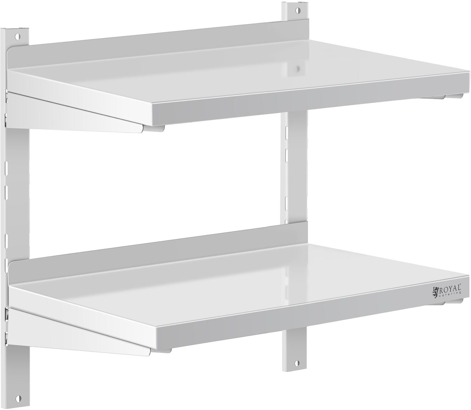 Royal Catering Vägghylla - 2 hyllor - 40 x 60 cm Royal Catering Vägghylla - 2 hyllor - 40 x 60 cm