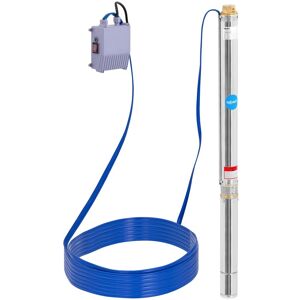 hillvert Djupvattenpump - 70 mm / 2,75'' - 3600 l/h - 750 W - 20 m kabel / 84 m uppfordringshöjd - Rostfritt stål