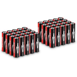 Sparpaket 40 x Mignon AA LR6 - Ansmann INDUSTRIAL Alkaliska Batterier - 1,5 V