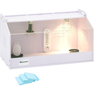 Wiesenfield Kycklingbur för kycklinguppfödning - Upp till 36 °C - 78 x 40 x 42 cm Wiesenfield Kycklingbur för kycklinguppfödning - Upp till 36 °C - 78 x 40 x 42 cm