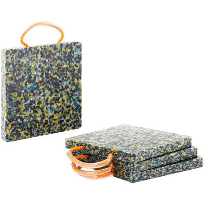 MSW Stödbensplattor - 30 x 30 x 3 cm - Lastkapacitet upp till 7000 kg - 4 st. - Rundade hörn MSW Stödbensplattor - 30 x 30 x 3 cm - Lastkapacitet upp till 7000 kg - 4 st. - Rundade hörn