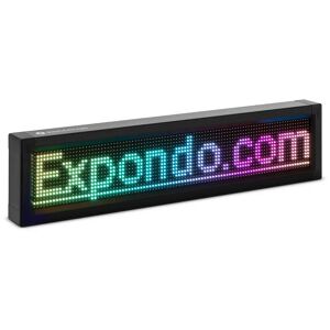 Singercon LED-skylt - 96 x 16 färgade LED-dioder - 67 x 19 cm - Programmerbar via iOS/Android