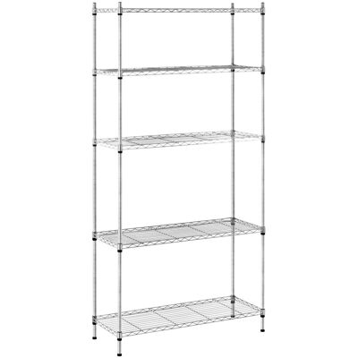 Royal Catering Förvaringshylla i metall - 35 x 90 x 180 cm - grå Royal Catering Förvaringshylla i metall - 35 x 90 x 180 cm - grå