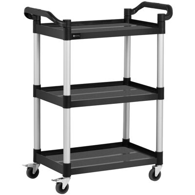 Royal Catering Serveringsvagn - 3 hyllplan - 90 kg - 63 x 40 cm - Svart Royal Catering Serveringsvagn - 3 hyllplan - 90 kg - 63 x 40 cm - Svart