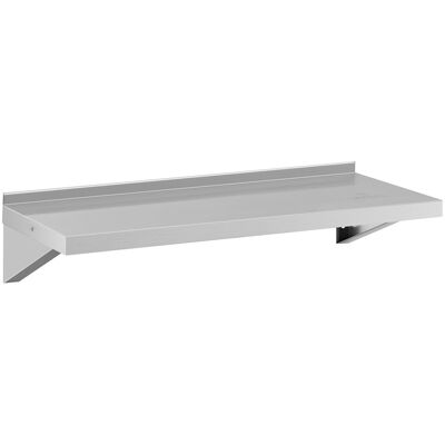 Vägghylla - rostfritt stål - 100 x 40 cm - upp till 30 kg - Royal Catering Vägghylla - rostfritt stål - 100 x 40 cm - upp till 30 kg - Royal Catering