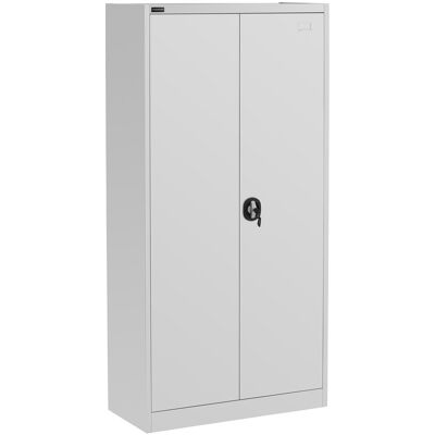 Fromm & Starck Låsbart kontorsskåp - 180 cm - 4 hyllor - Grå Fromm & Starck Låsbart kontorsskåp - 180 cm - 4 hyllor - Grå