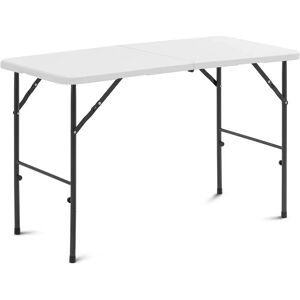 Uniprodo Hopfällbart bord -120 x 60 x 74,50 cm - 75 kg - Inomhus / utomhus - Vitt