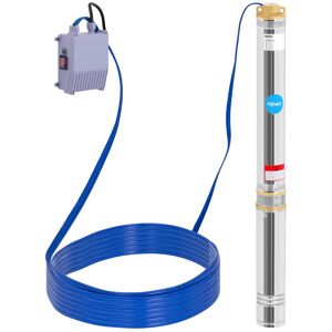 hillvert Djupvattenpump - 95 mm / 3,75'' - 6000 l/h - 1100 W - 20 m kabel / 102 m uppfordringshöjd - Rostfritt stål