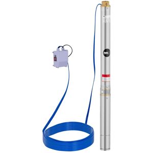 MSW Djupvattenpump - 70 mm / 2,75'' - 3800 l/h - 550 W - 50 m kabel / 55 m uppfordringshöjd - Rostfritt stål
