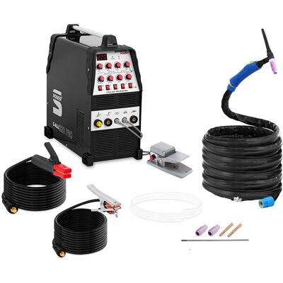 Stamos Power ² Kombisvets - TIG AC/DC - 220 A - 8 m kabel - Puls Stamos Power ² Kombisvets - TIG AC/DC - 220 A - 8 m kabel - Puls