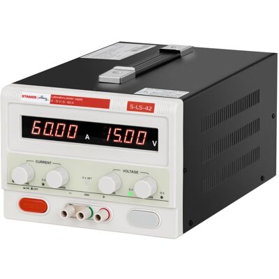 Stamos Soldering Labbaggregat - 0-15 V - 0-60 A DC - 900 W Stamos Soldering Labbaggregat - 0-15 V - 0-60 A DC - 900 W