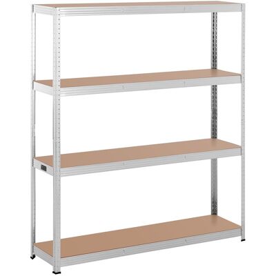 MSW Lagerhylla - 160 x 40 x 180 cm - för 4 x 150 kg - grå MSW Lagerhylla - 160 x 40 x 180 cm - för 4 x 150 kg - grå