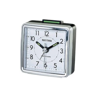 Rhythm väckarklocka silver CRE210-NR19 Rhythm väckarklocka silver CRE210-NR19