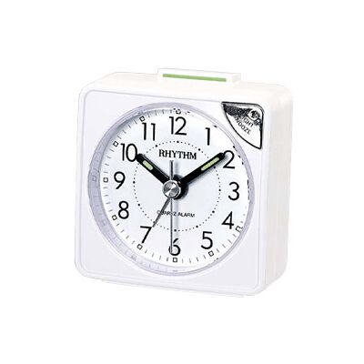 Rhythm väckarklocka vit CRE211-NR03 Rhythm väckarklocka vit CRE211-NR03