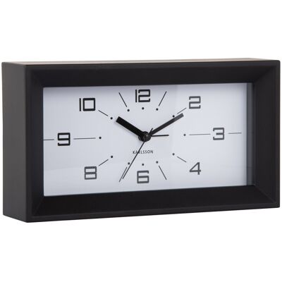 Karlsson väckarklocka Lujo Rectangle black KA6066BK Karlsson väckarklocka Lujo Rectangle black KA6066BK