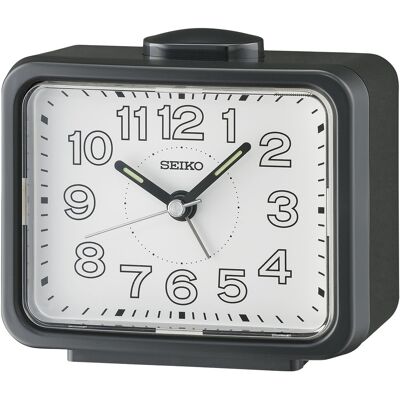 Seiko Svart Sängbordsklocka - Kvarts - Ljus - 11cm Seiko Svart Sängbordsklocka - Kvarts - Ljus - 11cm