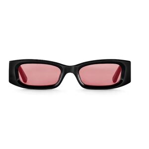 Thomas Sabo Kim slim rectangular deep red solglasögon E0019-044-151-A