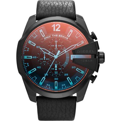 Diesel DZ4323 Mega Chief Iridescent Crystal Leather Diesel DZ4323 Mega Chief Iridescent Crystal Leather
