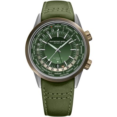 Raymond Weil Freelancer GMT Twin Crown 2765-SBC-52001 Raymond Weil Freelancer GMT Twin Crown 2765-SBC-52001