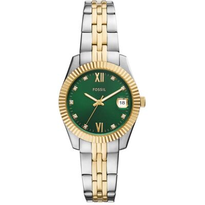 Fossil Scarlette 3 hand date silver/gold ES5388 Fossil Scarlette 3 hand date silver/gold ES5388