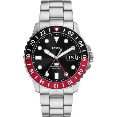 Fossil Blue GMT Silver FS6092 Fossil Blue GMT Silver FS6092