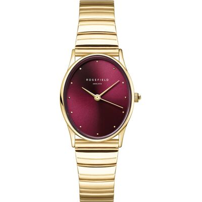 Rosefield Oval Burgundy Half-moon Steel Gold OVGSG-OV15 Rosefield Oval Burgundy Half-moon Steel Gold OVGSG-OV15