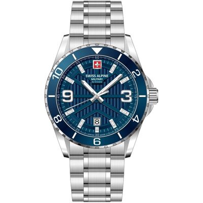 Swiss Alpine Military Sentinel Silver Blue 7073.1135 Swiss Alpine Military Sentinel Silver Blue 7073.1135