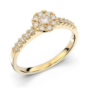 Festive Bella halo-diamantring 607-025-KK