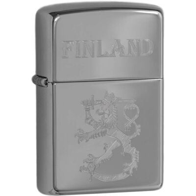 Zippo 250SLF Finlands Leijon Finland blank krom Zippo 250SLF Finlands Leijon Finland blank krom