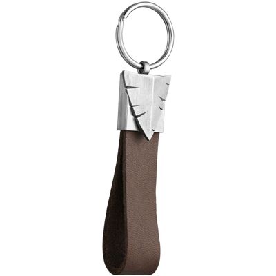 Lempikoru Hunter silver-läder nyckelring 90 509 42 002 Lempikoru Hunter silver-läder nyckelring 90 509 42 002