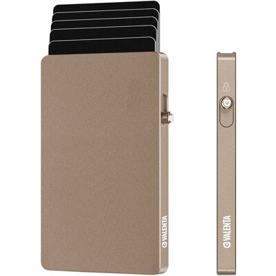 Valenta Cardprotector Aluminium Magsafe Natural Titanium korthållare Valenta Cardprotector Aluminium Magsafe Natural Titanium korthållare