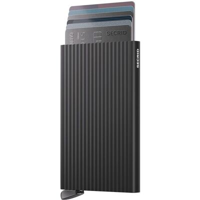 Secrid Premium Cardprotector Fluted Black+ Secrid Premium Cardprotector Fluted Black+