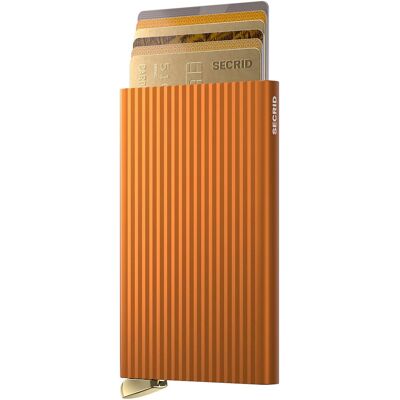 Secrid Premium Cardprotector Fluted Orange+ Secrid Premium Cardprotector Fluted Orange+