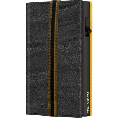 Tru Virtu Click & Slide Strap Edge Wallet Caramba Black RFID Tru Virtu Click & Slide Strap Edge Wallet Caramba Black RFID