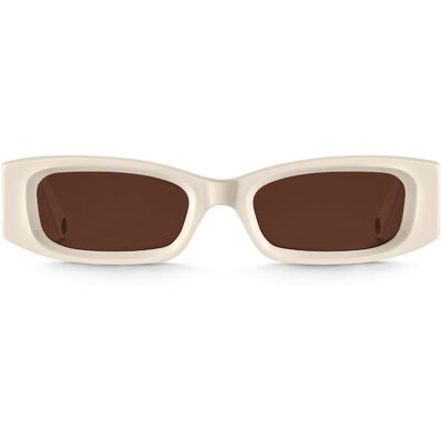 Thomas Sabo Kim slim rectangular beige solglasögon E0021-060-100-A Thomas Sabo Kim slim rectangular beige solglasögon E0021-060-100-A