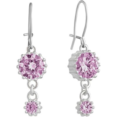 Lempikoru Bud krokorhangen med två pink stenar platinerat 34 077 06 000 Lempikoru Bud krokorhangen med två pink stenar platinerat 34 077 06 000