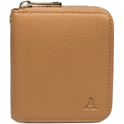 Aarni hjortskinn mini Clutch-plånbok cognac/guld Aarni hjortskinn mini Clutch-plånbok cognac/guld