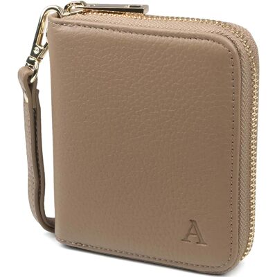 Aarni hjortskinn mini Clutch-plånbok sand/silver Aarni hjortskinn mini Clutch-plånbok sand/silver
