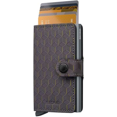 Secrid Miniwallet Optical Grey-Yellow Secrid Miniwallet Optical Grey-Yellow